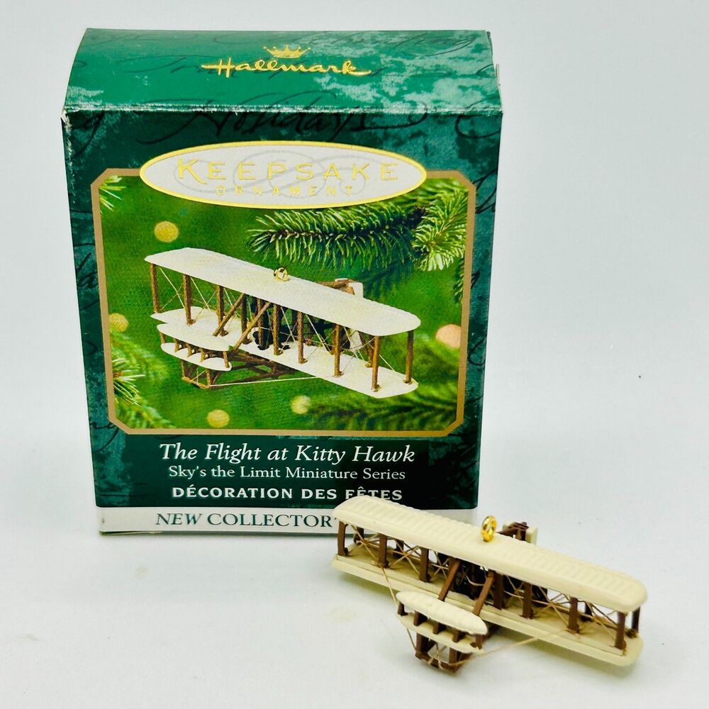 VTG 2001 Hallmark Ornament The Flight at Kitty Hawk Sky's the Limit Miniature